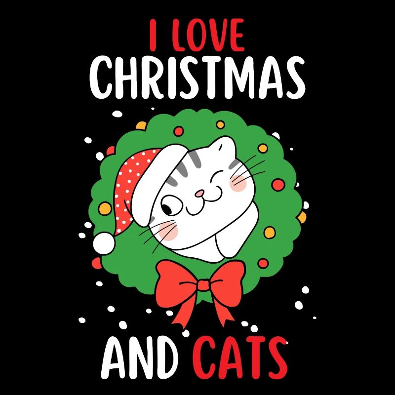 J’aime Noël et Chats Chat Noël