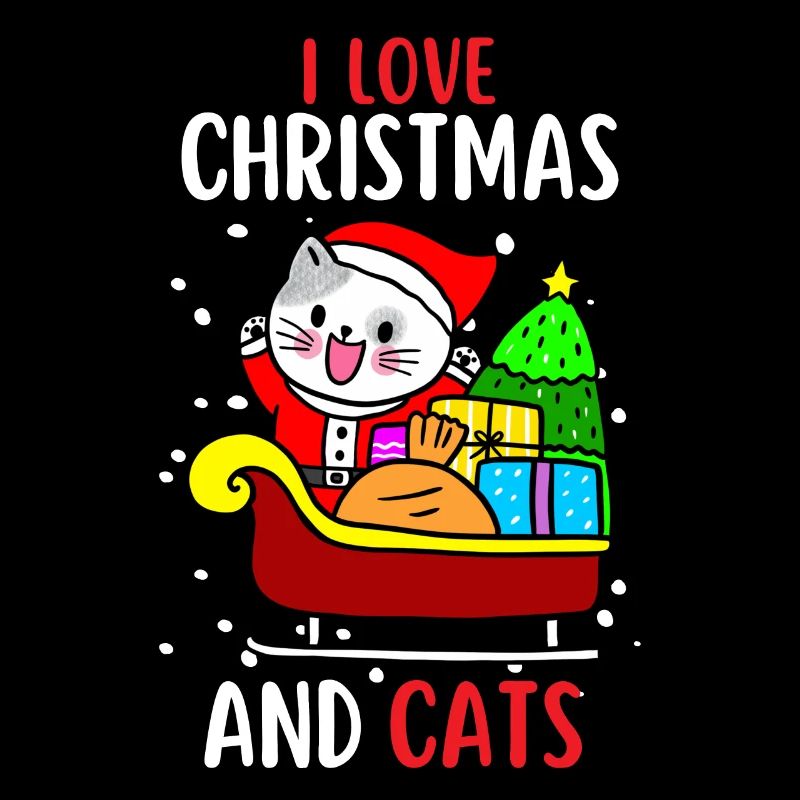 J’aime Noël et Chats Chat Noël