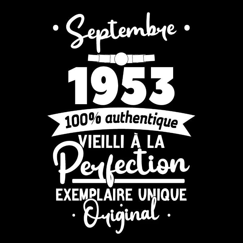 Cadeau Anniversaire septembre 1953 70 ans