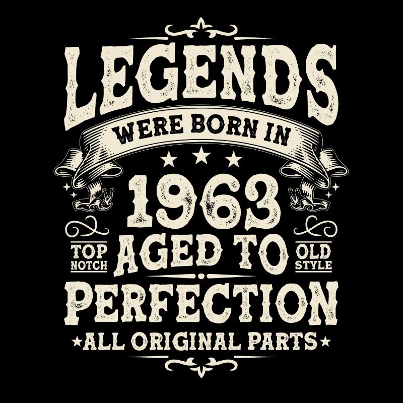 Vintage 1963 - Geburtstagslegende