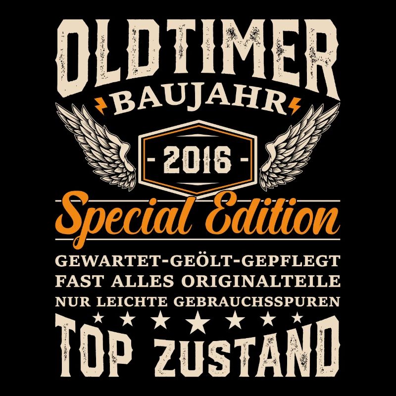 2016 Oldtimer Geburtstagsgeschenk