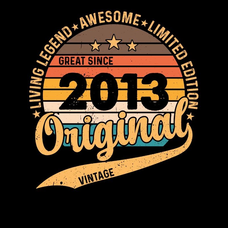 10. Geburtstag Vintage Retro Geschenk 2013