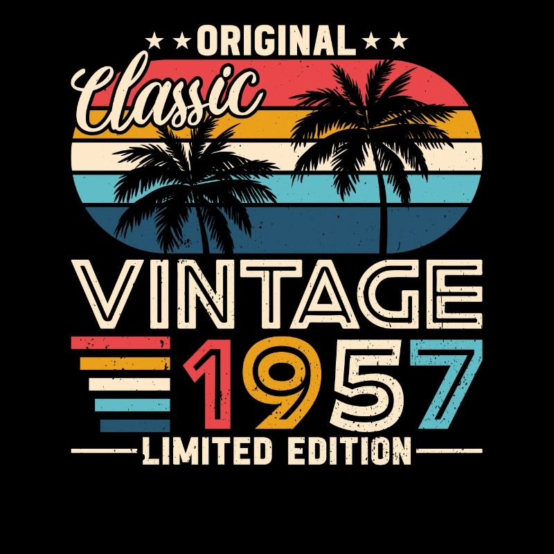 Légendaire 67e anniversaire 1957 Style rétro