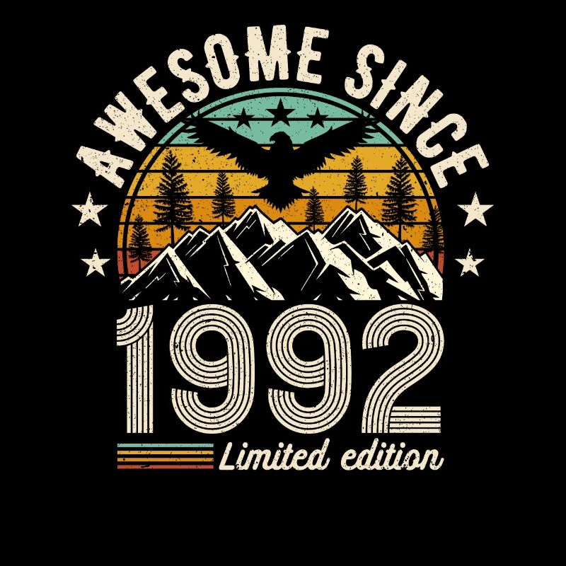 Vintage 1992 birthday joy