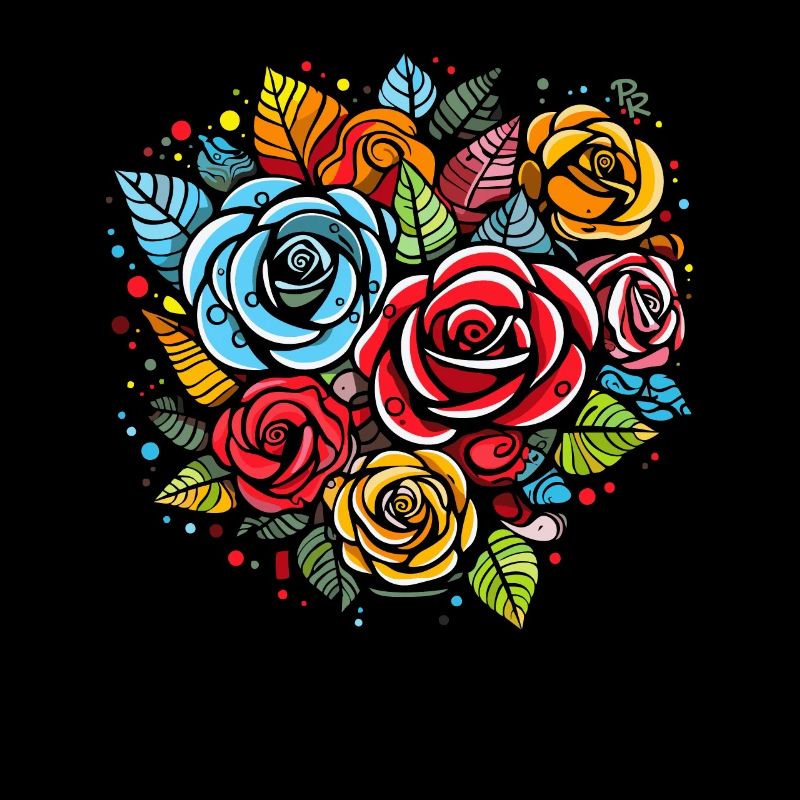 Une variété de roses et de fleurs