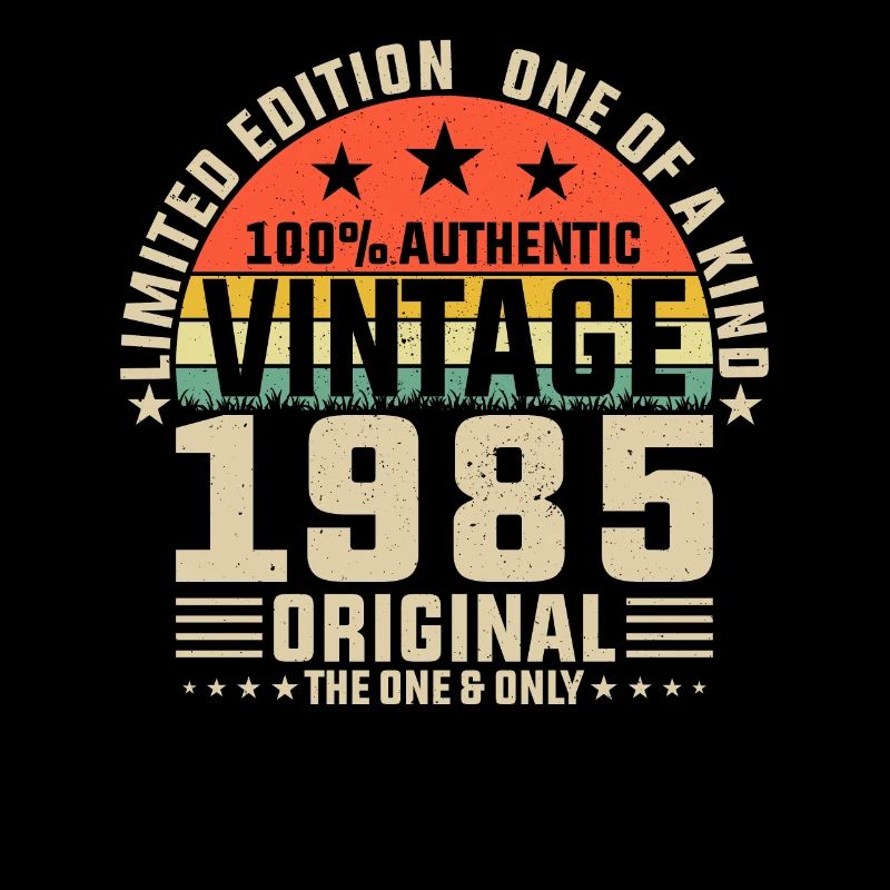 Unique 1985 Vintage Retro Design