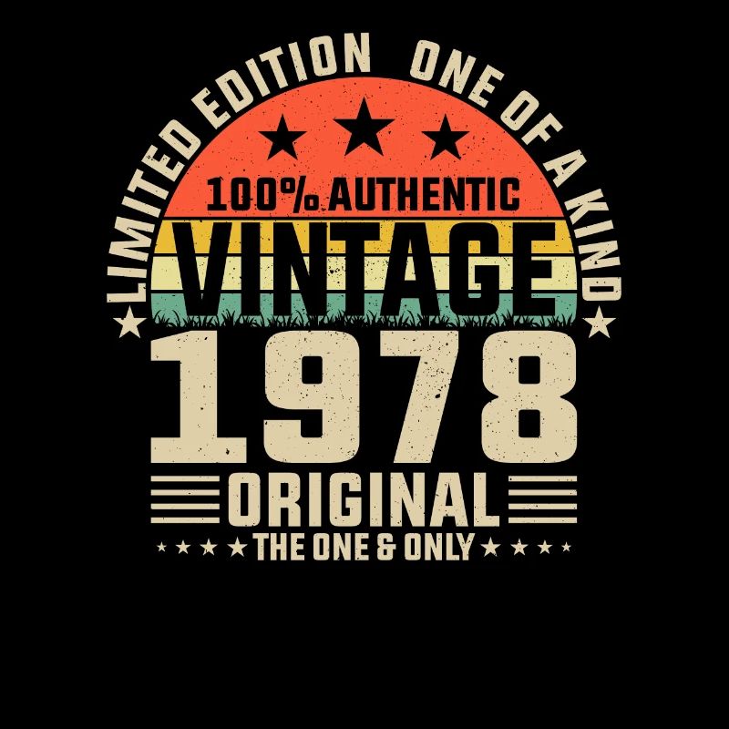 Classique 1978 anniversaire rétro Look