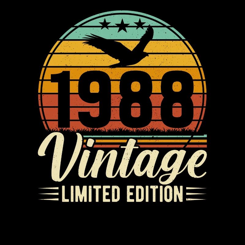 Creative Design for 36th Birthday Vintage 1988