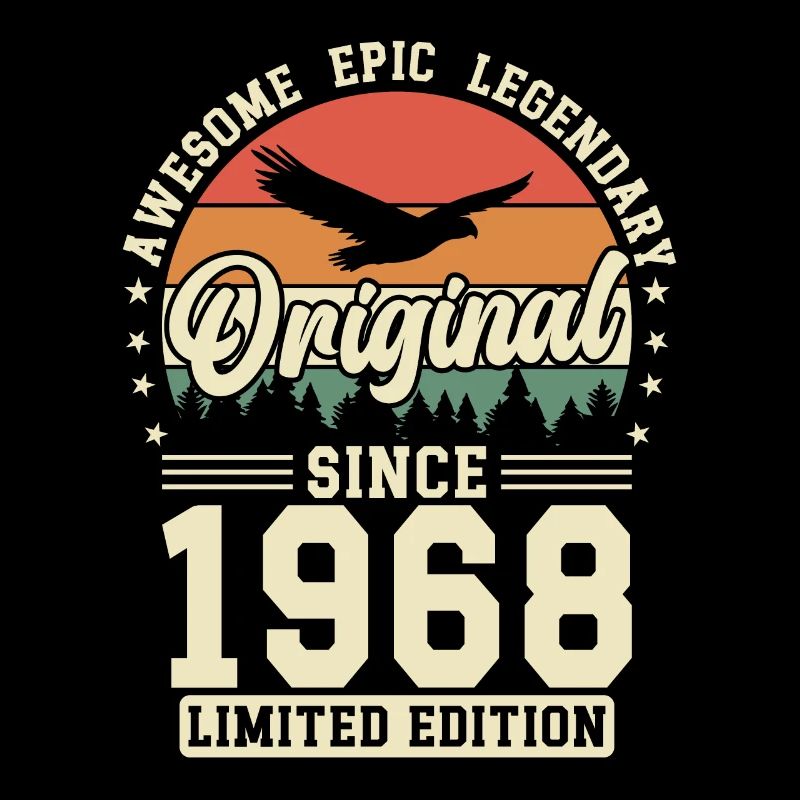 Creative Vintage 1968 Vintage rétro Design