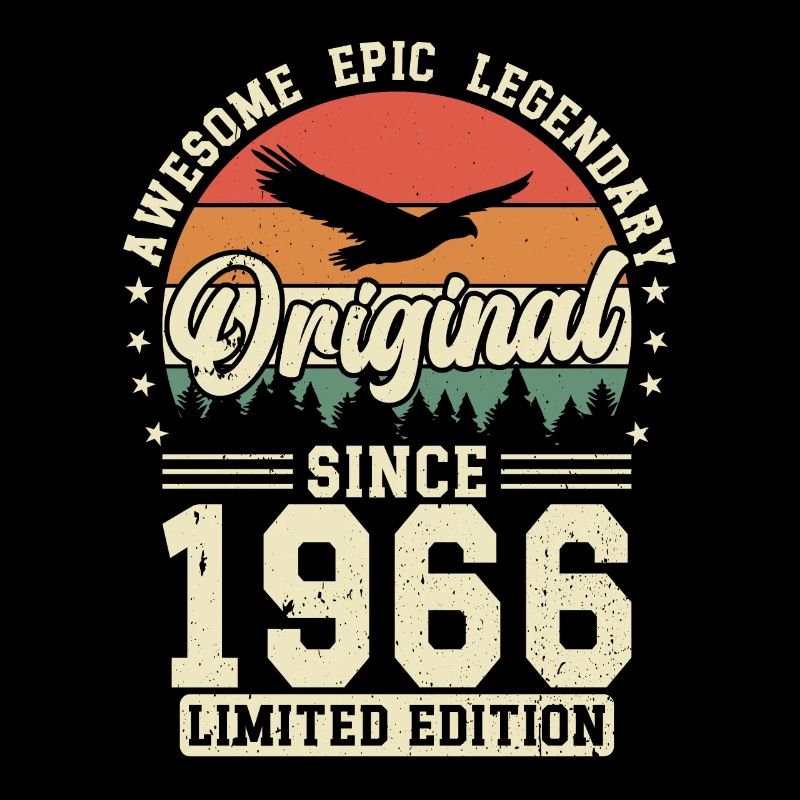 Unique 1966 Vintage Vintage Retro Design