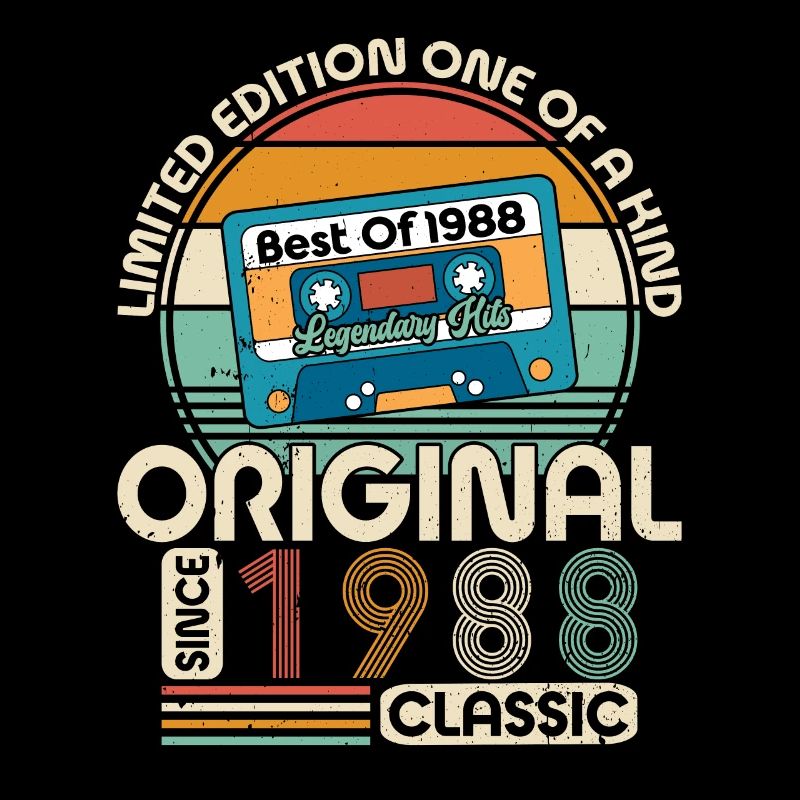 Creative 1988 Vintage Vintage Retro Design
