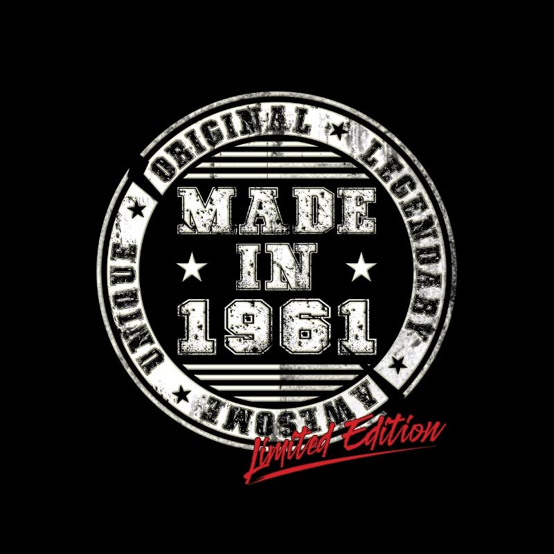 Retro Patch Vintage 1961 Birthday Gift
