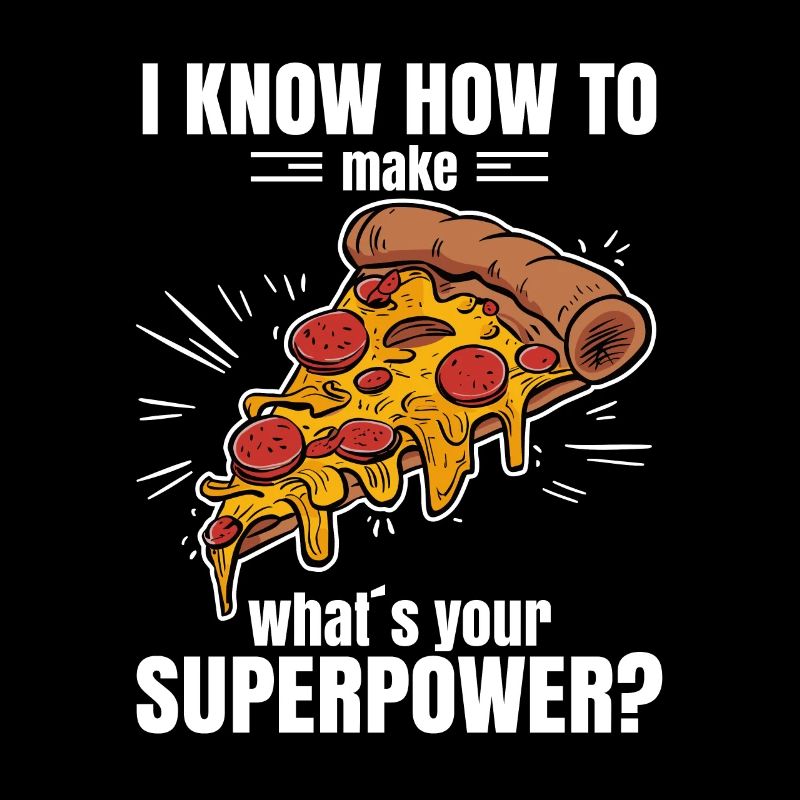 Funny pizza design