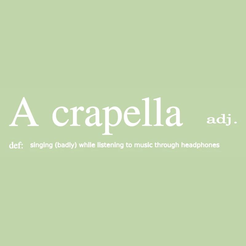 dictionary a crapella A cappella Musik Chor singen