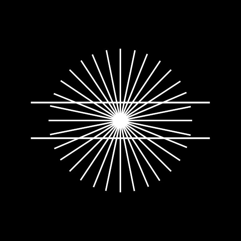 Illusion d'optique Cadeau égal long parallèle