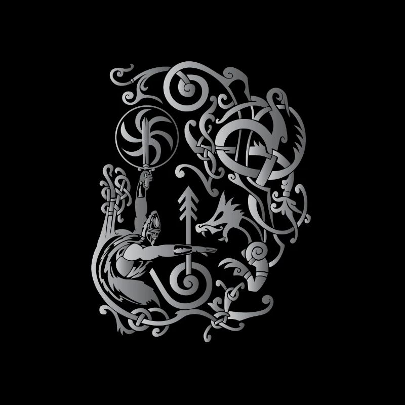 Viking, nordmand vs fafnir, odin vikinger