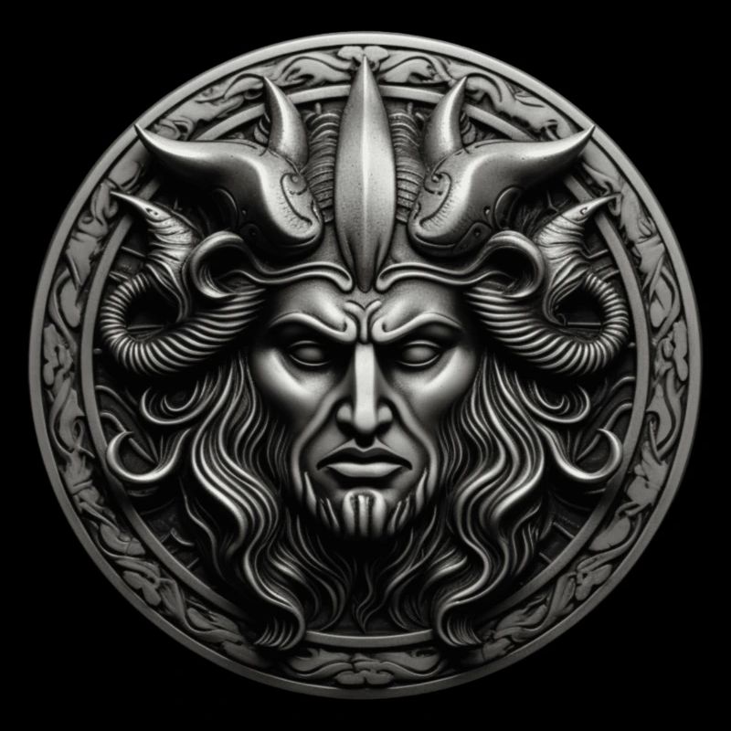 Figure mythologique Divinité cornante