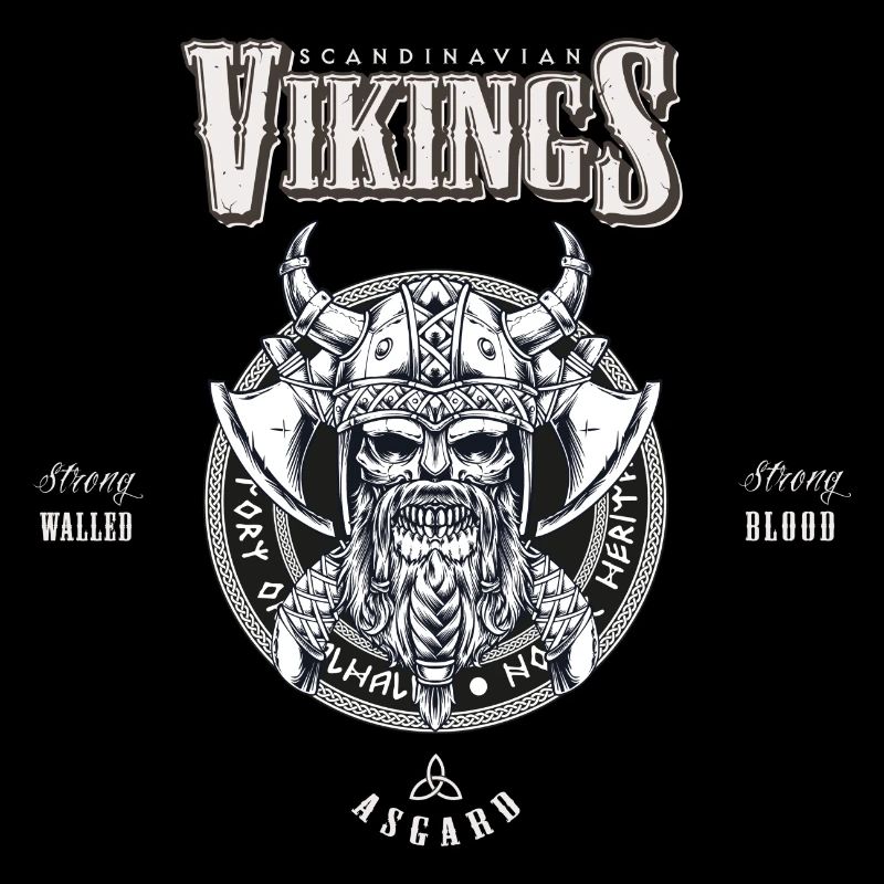 Wikinger Krieger | Wikinger Schädel Design