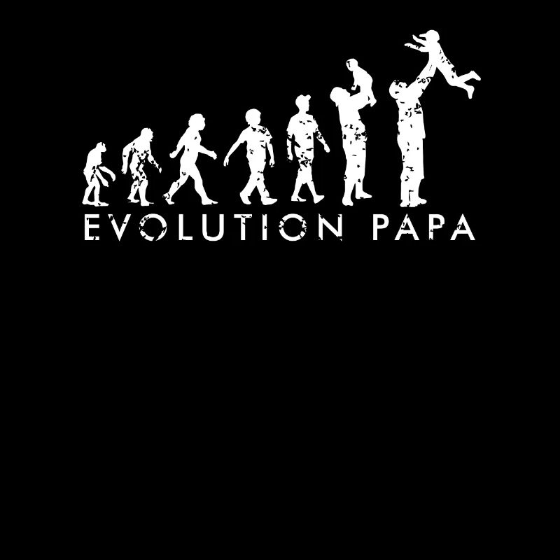 Evolution father and child arm gift idea fathers day