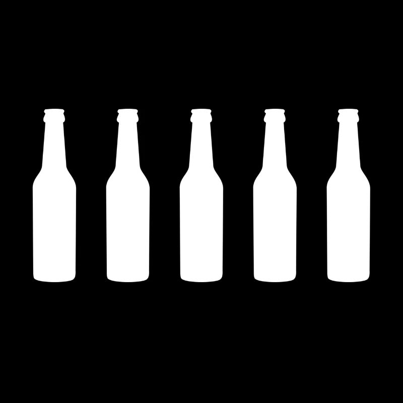 beer bottles white