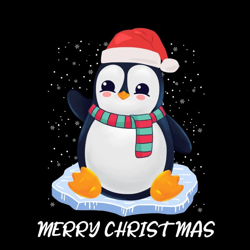 Pinguin Merry Christmas