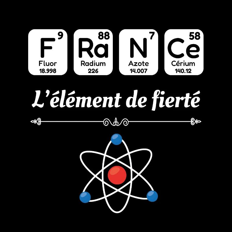 Drapeau Franca Cadeau Drôle Cool Physique Science