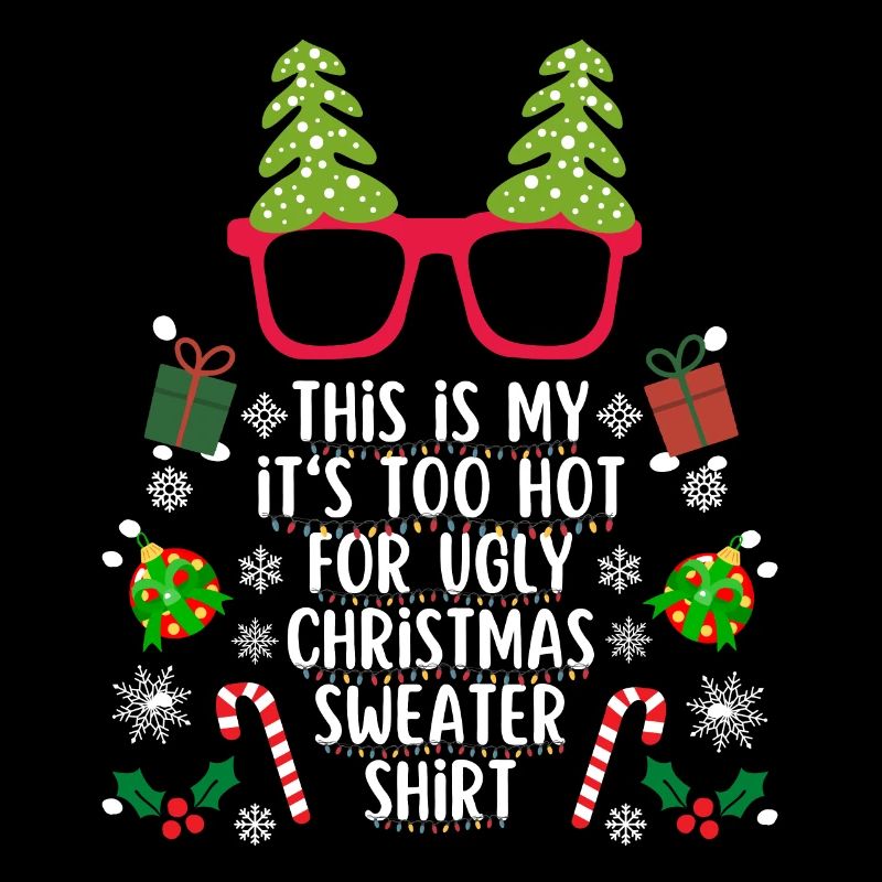 Chemise pull de Noël trop chaude pour moche
