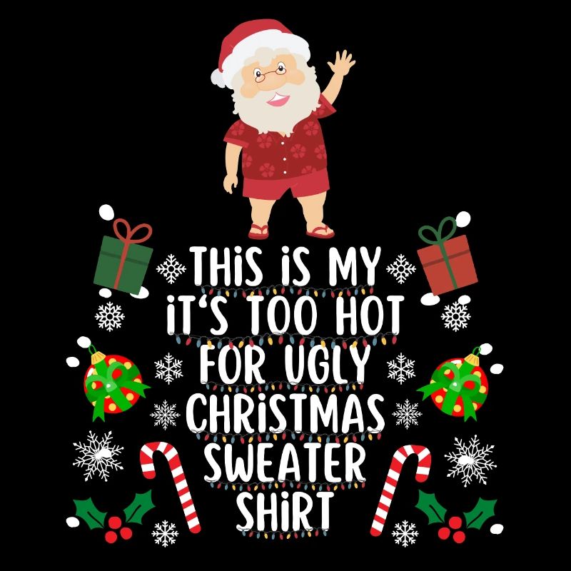 Chemise pull de Noël trop chaude pour moche