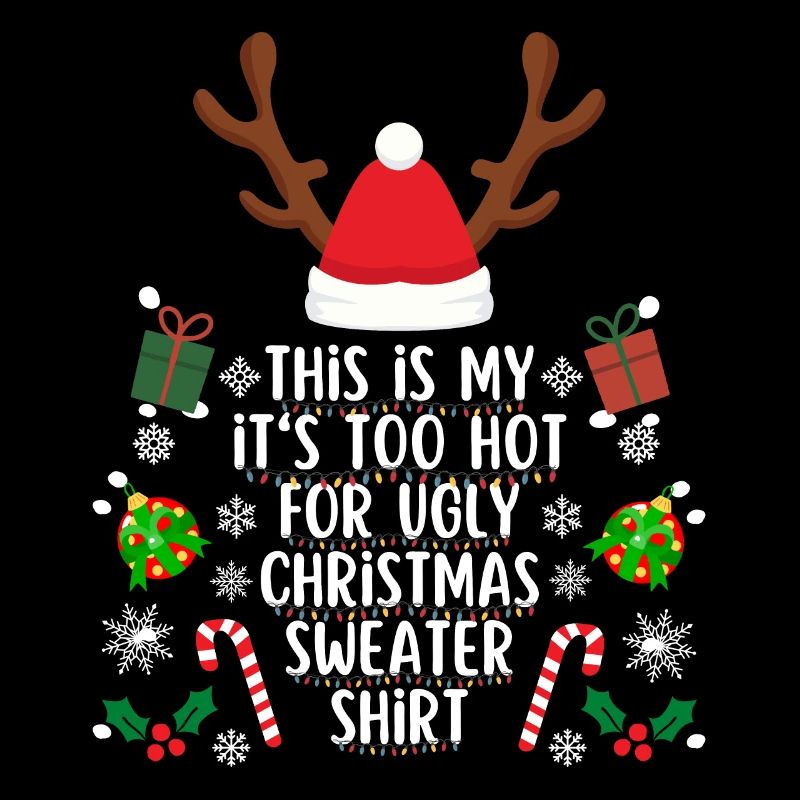 Chemise pull de Noël trop chaude pour moche