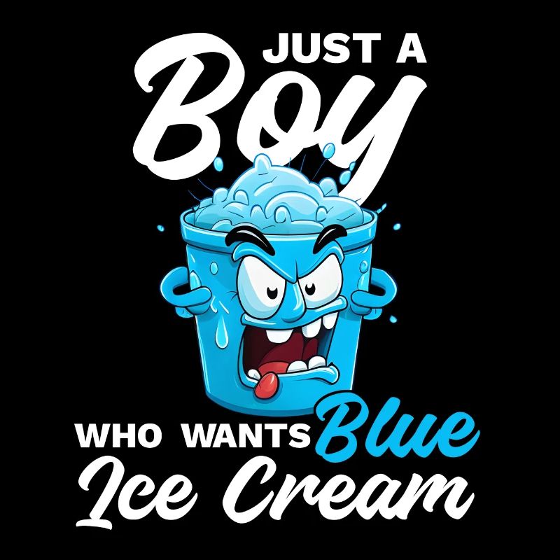 Crème glacée bleue Just a Boy - Blaues Speiseeis