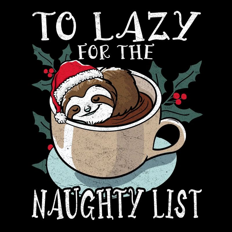 Faultier Weihnachten Kaffee