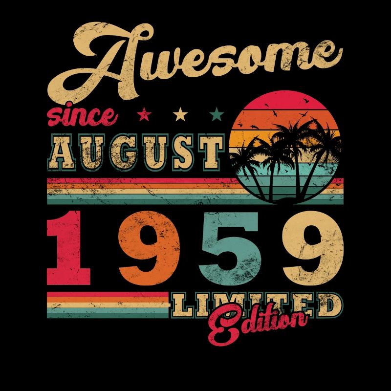 August 1959 August Geburtstag 1959 August
