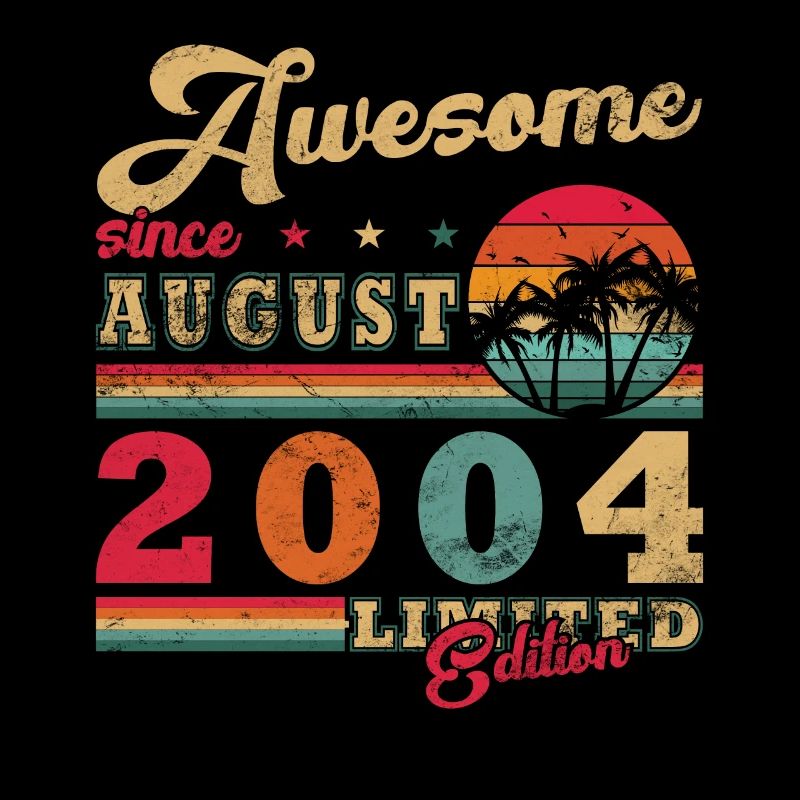 Août 2004 Anniversaire en Août 2004 Millésime 2004