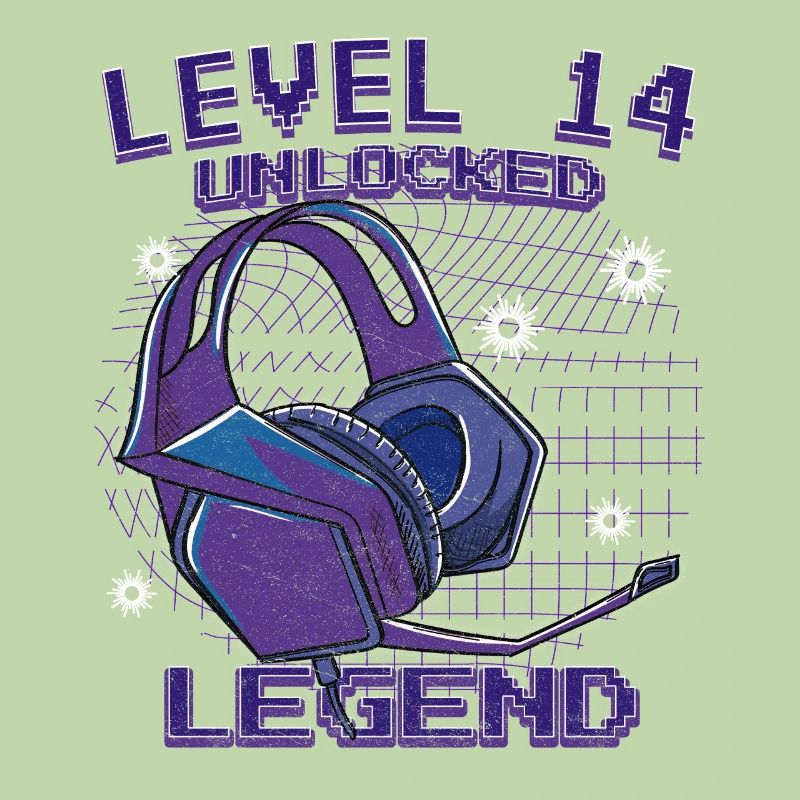 Level 14 Unlocked Zocker 14 Geburtstag Geschenk
