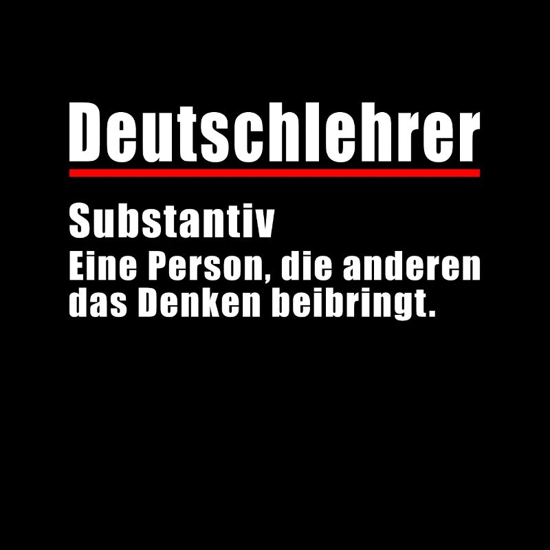 Deutschlehrer Denken beibringt Deutsch Lehrer