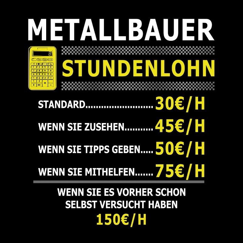 Stundenlohn Metallbauer