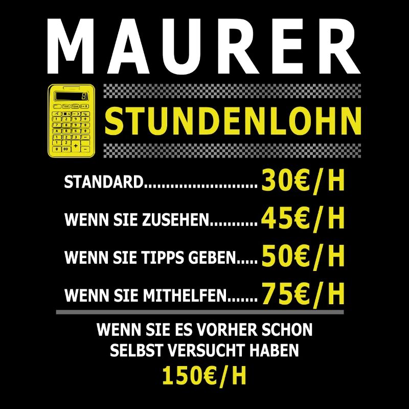 Maurer Stundenlohn