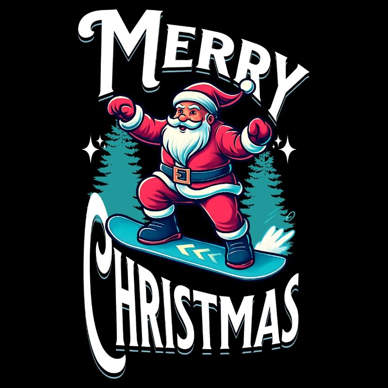 Le Père Noël du snowboard