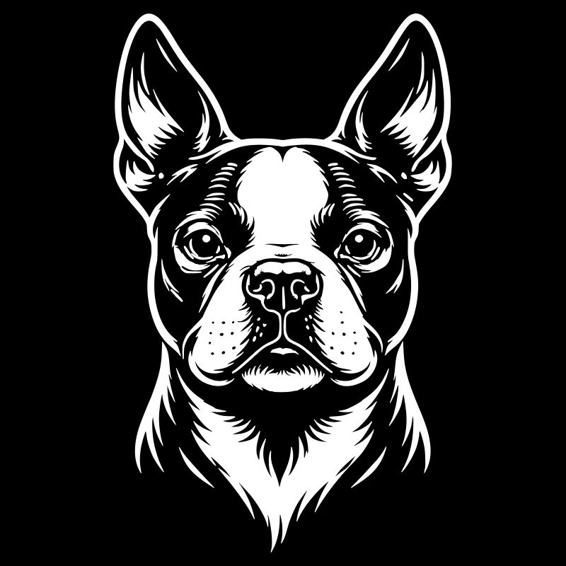 Boston Terrier Kopf