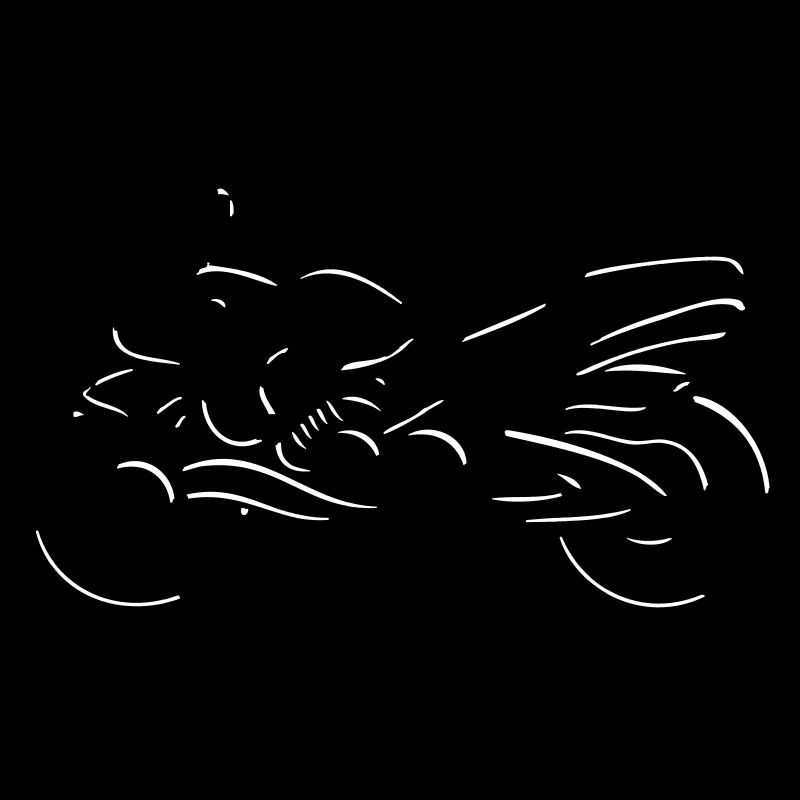 motorcycle art stylized