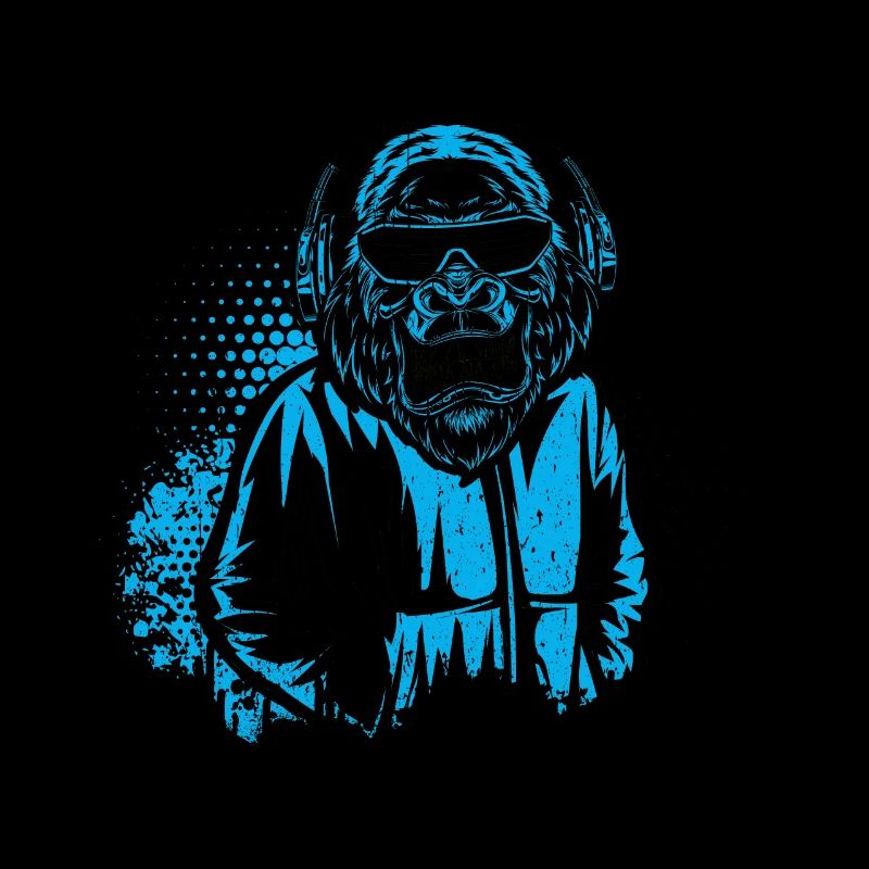DJ Monkey Music Party Fun Lunettes De Soleil Monkey Headph