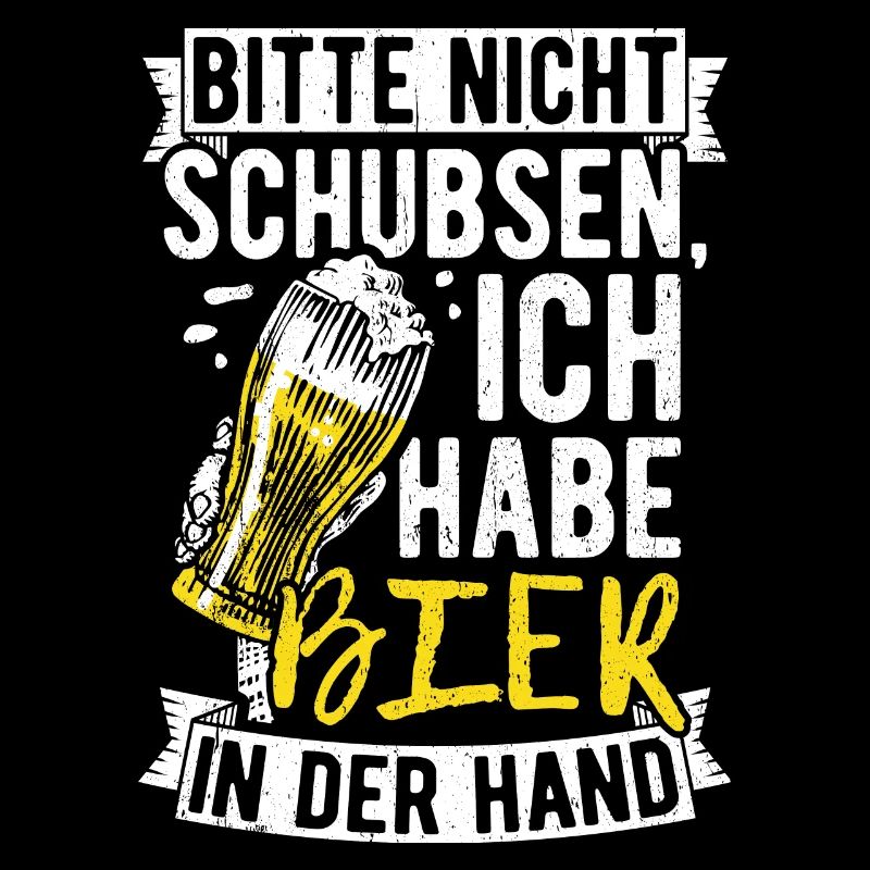 Please don't push I've got beer in my hand