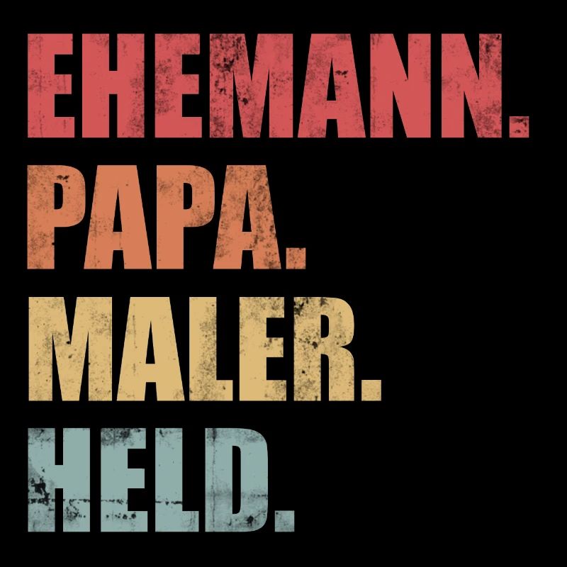 Ehemann Papa Maler Held Malen Vatertag Vintage