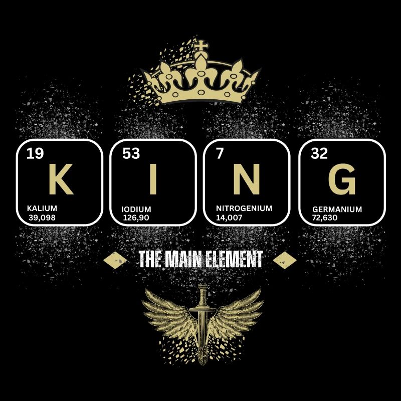 KING The Main Element mit Krone und Schwert