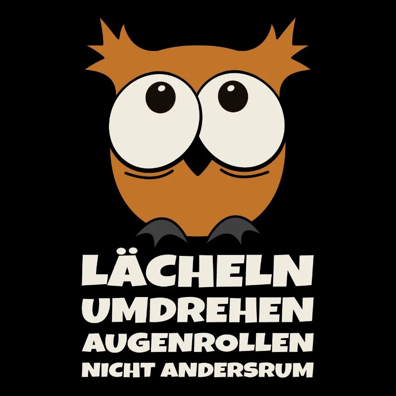Lächeln Umdrehen Augenrollen Nicht Andersrum Eule