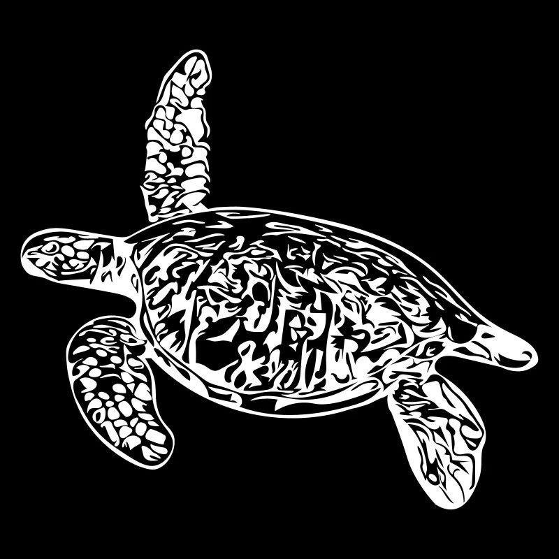 Tortue - dessin vectoriel