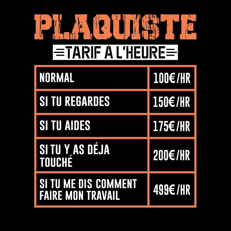 Le Tarif Horaire D'un Plaquiste