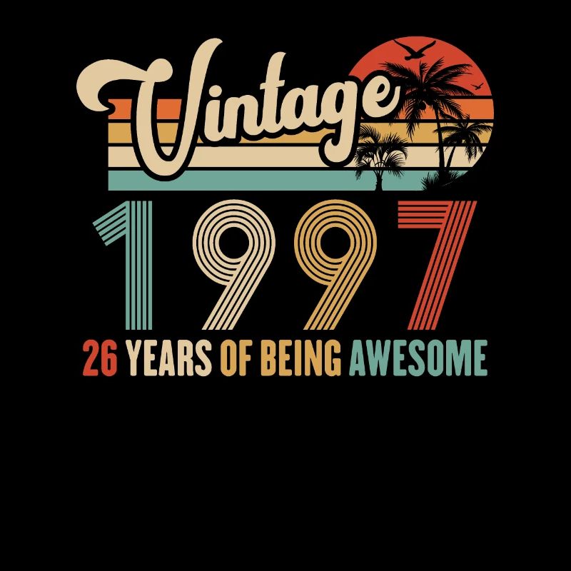 Vintage Année 1997 Anniversaire 26 Ans Idée Cadeau