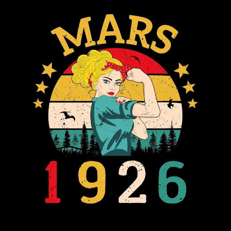 Mars 1926 Anniversaire Idée Cadeau Vintage 1926