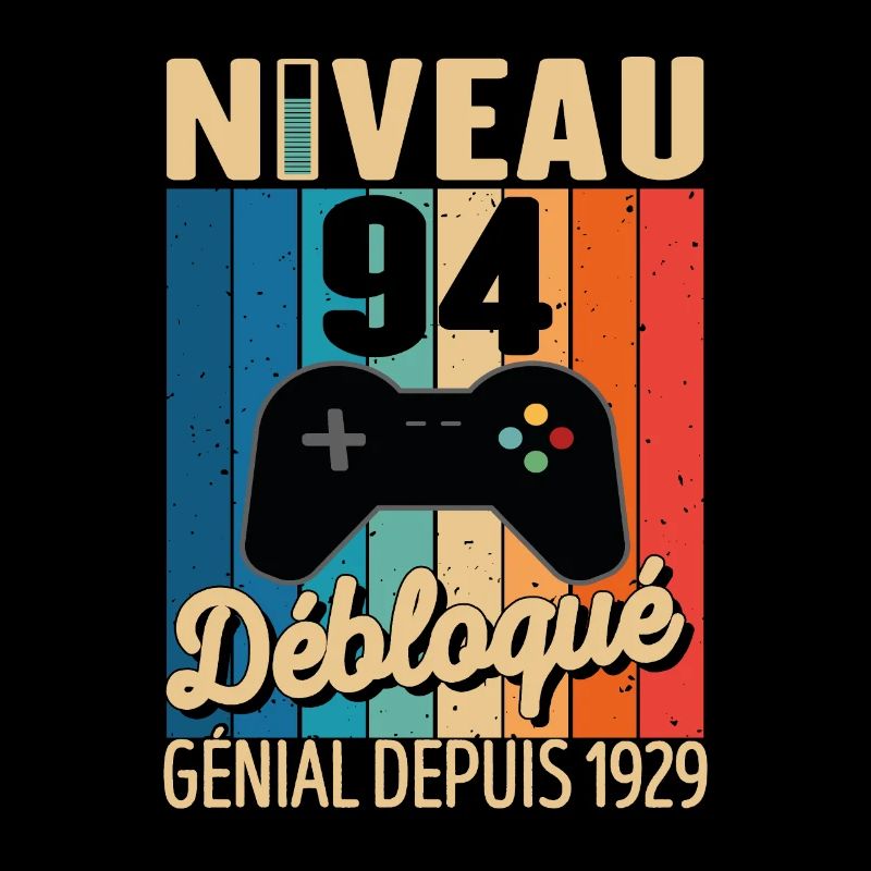 94 Ans 1929 Anniversaire Cadeau Citation Gamer